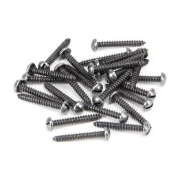 Pewter 6 x 1" Round Head Screws (25)