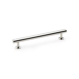 Alexander & Wilks - Round T-Bar Cabinet Pull Handle - Polished Nickel - 160mm