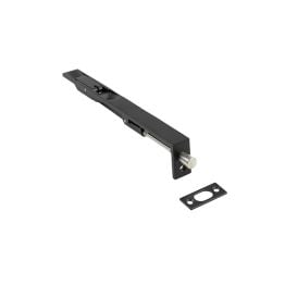Stainless Steel Flush Bolts JMB51 Black 203mm x 20mm Square Forend - By Frelan Hardware - JMB51