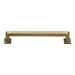 Heritage Brass Cabinet Pull Square Vintage Design 203mm CTC Antique Brass Finish
