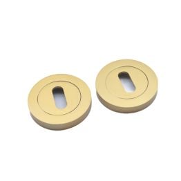 Oval Standard Escutcheon Satin Brass