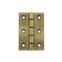 Atlantic Washered Hinges 3" x 2" x 2.2mm - Antique Brass (Pair)