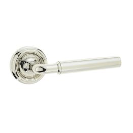 Elise Door Handle on Rose Polished Nickel - By Frelan Hardware - JV650PN