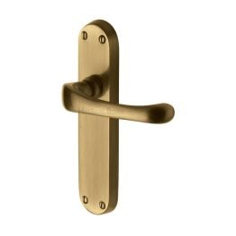Heritage Brass Door Handle Lever Latch Gloucester Design Antique Brass finish