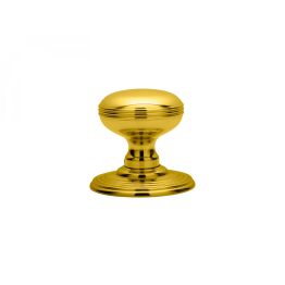 Delamain Ringed Knob - Polished Brass
