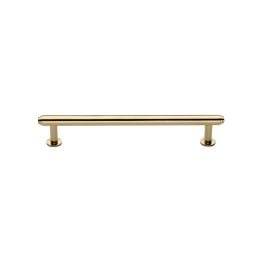 Heritage Brass Cabinet Pull Step Design with 16mm Rose 128mm CTC Polished Brass finish