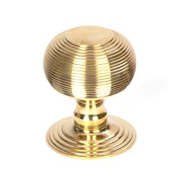 Polished Brass Beehive Centre Door Knob
