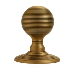 Delamain Reeded Knob - Florentine Bronze