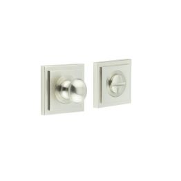 Burlington Turns & Releases Inner 1 Square Stepped Rose Satin Nickel - By Frelan Hardware - BUR-80SN-152SN
