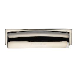Heritage Brass Drawer Pull Shropshire Design 152mm CTC Polished Nickel Finish