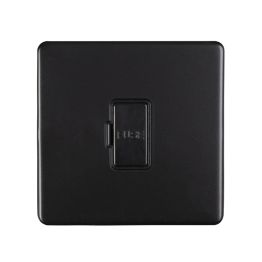 Eurolite Concealed 3mm Unswitched Fuse Spur Matt Black