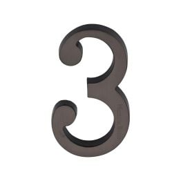 Heritage Brass Numeral 3 Concealed Fix 76mm (3") Matt Bronze finish