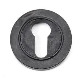 External Beeswax Round Euro Escutcheon (Plain Rose)