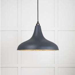 Smooth Brass Frankley Pendant in Soot