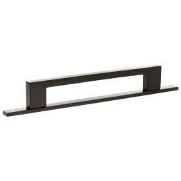 Millhouse Brass Empire Slim Cabinet Pull Handle on Backplate 160mm - Urban Dark Bronze