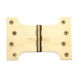 Heritage Brass Parliament Hinge Brass 4" x 4" x 6" Polished Brass finish