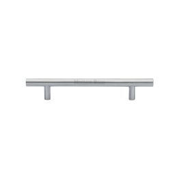 Heritage Brass Cabinet Pull Bar Design 128mm CTC Satin Chrome Finish