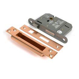 Polished Bronze 3" 5 Lever BS Sash Lock