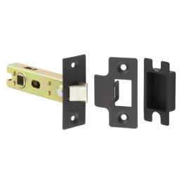 76mm Tubular Latch Black - By Frelan Hardware - JL159MB