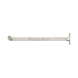 Heritage Brass Casement Stay Roller Arm Design 254mm Satin Nickel Finish