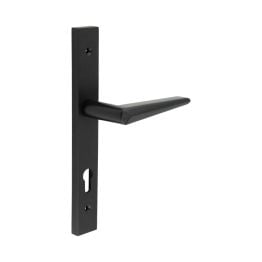 CR-107 Black Multi Point Backplate Door Handle - By Frelan Hardware - CR-107G4MB