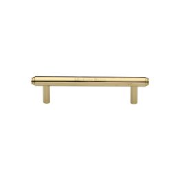 Heritage Brass Cabinet Pull Stepped Design 96mm CTC Polished Brass finish
