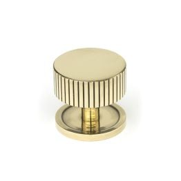 Aged Brass Judd Cabinet Knob - 38mm (Plain)