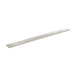 Millhouse Brass Long Wide Cabinet Handle Backplate 160mm - Satin Nickel