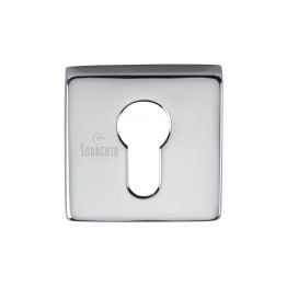 Sorrento Concealed Square Euro Escutcheon Polished Chrome finish