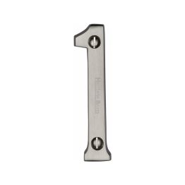 Heritage Brass Numeral 1 Face Fix 76mm (3") Satin Nickel finish