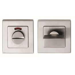 Square Thumbturn And Release With Indicator - Satin Stainless Steel