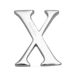Heritage Brass Alphabet X Pin Fix 51mm (2") Polished Chrome Finish