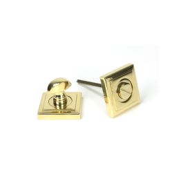 Polished Brass Round Thumbturn Set (Square)