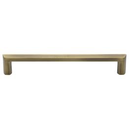 Heritage Brass Cabinet Pull Hex Profile Design 254mm CTC Antique Brass Finish
