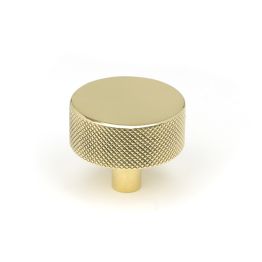 Polished Brass Brompton Cabinet Knob - 38mm (No rose)