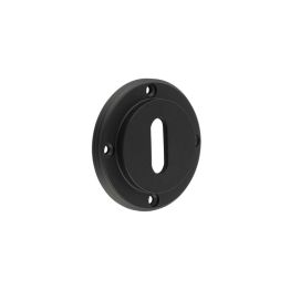 Burlington Standard Keyway Escutcheons No Rose Black - By Frelan Hardware - BUR60MB