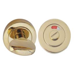 Jedo Designer Turns & Releases 50mm Round Rose with Indicator 50x10mm Brass Finish - By Frelan Hardware - JV421PVD