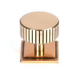 Polished Bronze Judd Cabinet Knob - 38mm (Square)