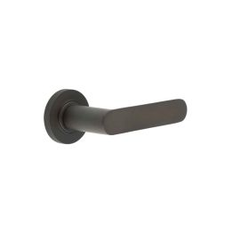 Kensington Door Handles Knurled Rose Dark Bronze - By Frelan Hardware - BUR25KIT83