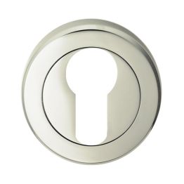 Serozzetta Euro Profile Escutcheon  - Polished Nickel