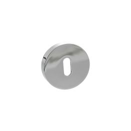 Senza Pari Key Escutcheons on Round Rose - Polished Chrome