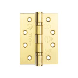 Certifire Stainless Steel Grade 13 Ball Bearing Hinges 102x76x3mm Satin Brass - By Frelan Hardware - J9500SB