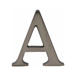 Heritage Brass Alphabet A Pin Fix 51mm (2") Matt Bronze Finish