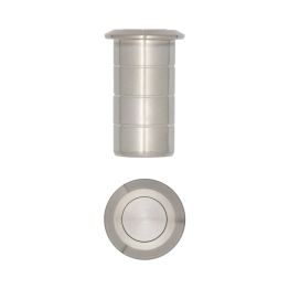 Stainless Steel Dust Proof Spring Floor Bolt Socket for Concrete 20x25mm Satin Stainless Steel - By Frelan Hardware - JSS5642
