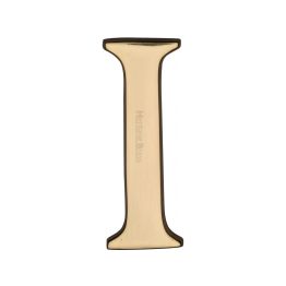 Heritage Brass Alphabet I Pin Fix 51mm (2") Polished Brass Finish
