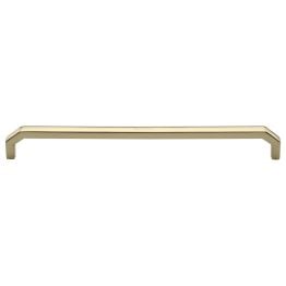 Heritage Brass Cabinet Pull Hex Angular Design 254mm CTC Polished Brass Finish