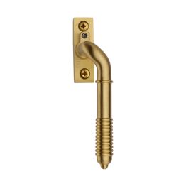 Lockable Reeded Espagnolette Right Handed Satin Brass finish