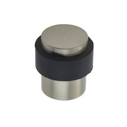 Jedo Cylinder Floor Mounted Door Stop 36x28mm Satin Nickel - By Frelan Hardware - JV9565SN