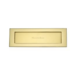 Heritage Brass Letterplate 12" x 4" Polished Brass finish