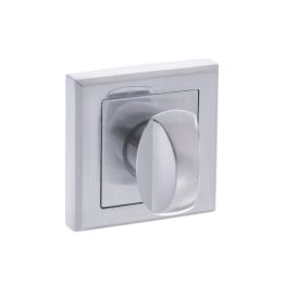 STATUS WC Turn and Release on Square Rose - Satin Chrome
